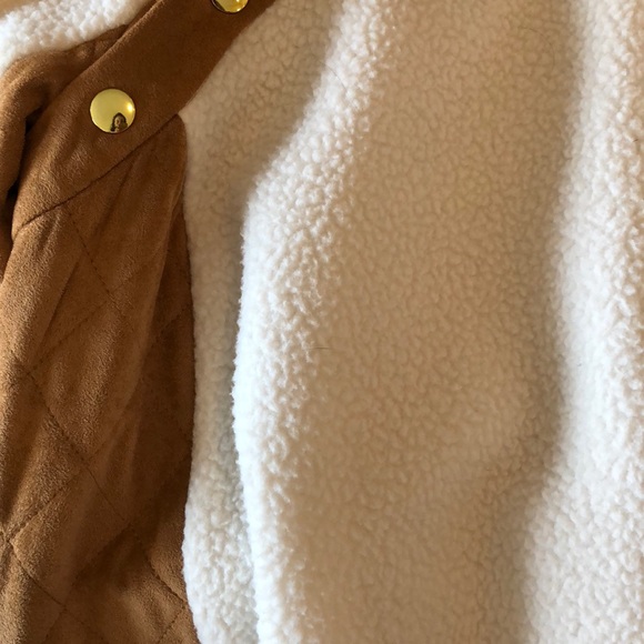 New Sail to Sable cream sherpa fleece pull over - Picture 3 of 6